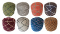 Multi-Color Wool Fabric Pouf - FP032