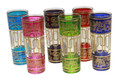 Multi Color Water or Beverage Glasses with Motif Design - NEW-BELLAR-112