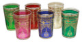 Multi Color Mediterranean Style Tea Glasses - MISBAH-108