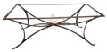 Rectangular Wrought Iron Table Base - TB45