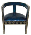 Leather Chair with Metal and Bone - MB-CH032