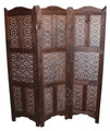 Moroccan Hand Carved Wooden Screen Divider - WPN-018