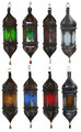 Hanging Multi Color Glass Lanterns - LIG398