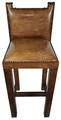 Barstool Height Metal and Hard Leather Chair - ML-CH0301