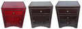 Metal and Hard Leather Cabinet - ML-CA025