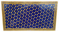 63" x 36" Blue and Yellow Rectangular Shaped Intricately Designed Tile Table Top - MT783