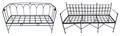 Wrought Iron Benches - WIB002