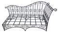 Wrought Iron Bench - WIB004