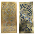 Rectangular Shaped Brass Wall Sconce - WL245