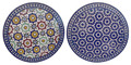 36 Inch Round Vivid Color Tile Table Top - MTR505