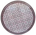 48 Inch Moroccan Mosaic Tile Table Top - MTR535