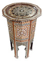 Mother of Pearl Inlay Wooden Side Table - MOP-ST132