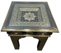 Hand Designed Brass Coffee Table with Glass Top - BR-ST021