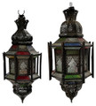 Hanging Multi-Color Glass Lanterns - LIG471