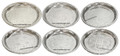 Round Heavy Duty Engraved Silver Trays - HD302