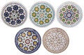 24 Inch Intricately Designed Round Tile Table Top - MTR552