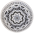 24 Inch Intricately Designed Round Tile Table Top - MTR561
