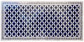  28" x 56" Blue and White Rectangular Shaped Tile Table Top - MT838