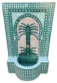 Green Water Fountain with Tree of Life Design - MF824