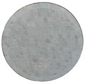 24 Inch Intricately Designed Off White Round Tile Table Top - MTR583