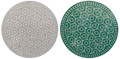 39 Inch Round Moroccan Mosaic Tile Table Top - MTR588