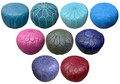 Round Moroccan Leather Pouf