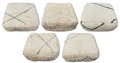 Off-White Square Shaped Shaggy Floor Cushions - FP725