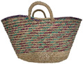 Multi-Color Handwoven Straw Handbag - HB045