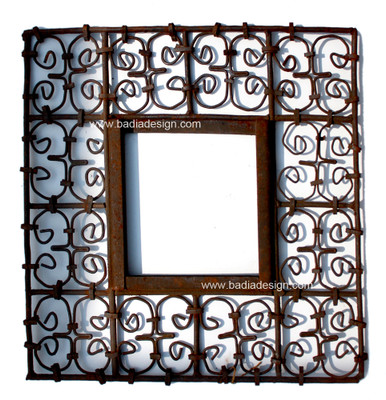 Moroccan Square Shaped Wrought Iron Frame from Badia Design Inc.