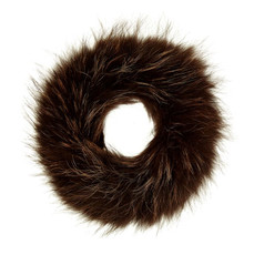 Dark Brown Fox Fur Headband