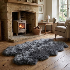 Slate Quad Sheepskin Rug (195 x 115 cm) - QSLATE