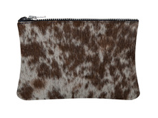 Brown & White Cowhide Purse