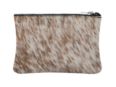 Brown & White Cowhide Purse