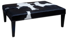 Cowhide Footstool / Ottoman