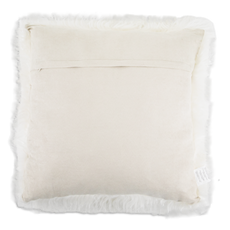 Mongolian Sheepskin Cushion - White