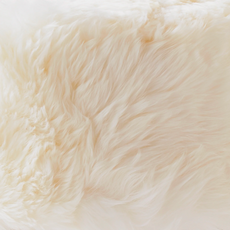 White Sheepskin Stool