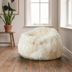 Sheepskin Beanbag - White