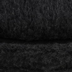 Black Merino Wool Pet Bed