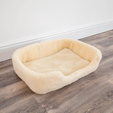 Merino Wool Pet Bed - Natural White