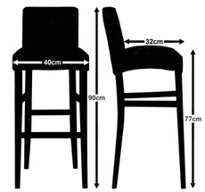 Mini Savoy Barstool Measurements