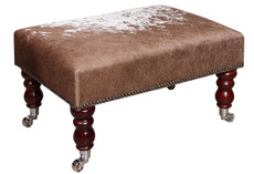 2ft x 1.5ft Cowhide Footstool / Ottoman FST24-011