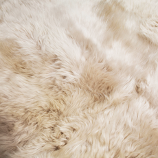 Round Sheepskin Chair Pad - OYSTER