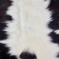 Dark Mahogany, Brown And Cream Cowhide Rug NOV26-002 (200cm x 200cm)