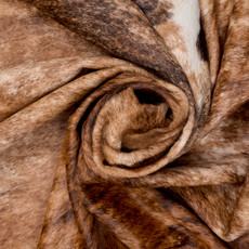 Brindle Brown And White Cowhide Rug NOV26-014 (210cm x 210cm)