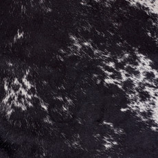 Burnt Black And White Speckled Cowhide Rug NOV26-015 (200cm x 210cm)