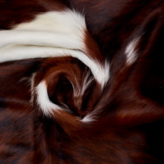 Tri  Brown And White Cowhide Rug NOV26-018 (190cm x 170cm)
