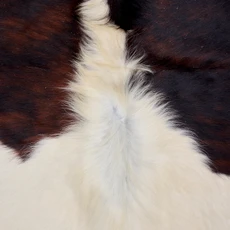 Tri Black, Brown And White Cowhide Rug NOV26-033 (210cm x 180cm)