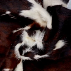 Tri Black, Brown And White Cowhide Rug NOV26-033 (210cm x 180cm)