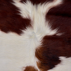 Brown And White Cowhide Rug NOV26-058 (210cm x 190cm)