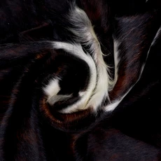 Dark Brown And White Cowhide Rug NOV26-059 (230cm x 220cm)